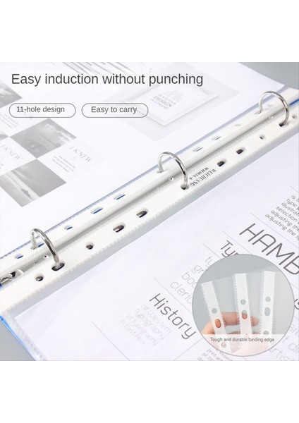 100 Sayfa A4 Yumruklu Cep 11 Delikli Sayfa Koruyucusu Bağlayıcı Cep Kağıdı Dosya Mektubu Sayfa Bağlayıcı Kılıfları Temizleyin 8 Ipek (Yurt Dışından) modelleri