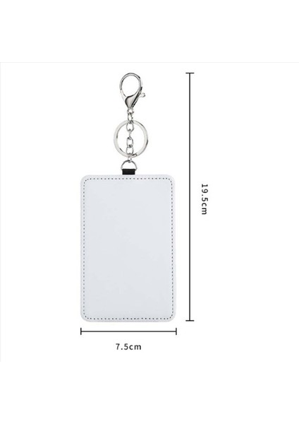 20PCS Boya Süblimasyon Dikdörtgen Taşınabilir Taşıma Kartı Tutucu Iş Kartı Tutucu Yazdırılabilir Kart Tutucu Anahtarlık (Yurt Dışından) fırsatları