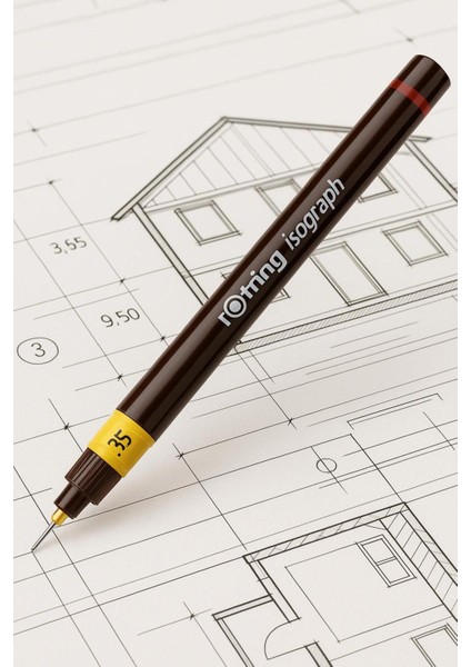 Rapido Kalemi Isograph 0.35 mm Teknik Çizim Kalemi (1 Adet)