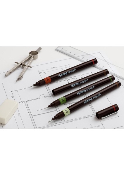 Rapido Kalemi Isograph 0.35 mm Teknik Çizim Kalemi (1 Adet) modelleri