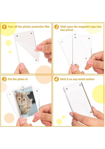 12 Pcs Akrilik Buzdolabı Mıknatısı Resim Çerçeve Resim Tutucu Temiz Fotoğraf Ekran Film Fotoğrafları 2 36 x 3 54 Inç (Yurt Dışından) modelleri