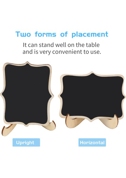 Mini Kara Tahta Işaretleri 20 Paket Çerçeveli Küçük Kara Tahta Etiketi Şövale Standlı Masa Numaraları Için Ahşap Tahta Yemek Işaretleri Düğün Işaretleri Mesaj Panosu Olay Süslemeleri (Yurt Dışından) fiyatları