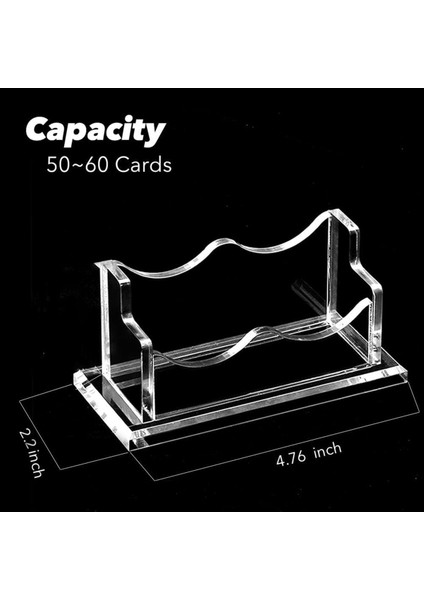 2 Packs Masa Için Akrilik Kartvizit Sahibi Yatay Temiz Iş Adı Kartı Ekran Standı Masa Aksesuarı (2 Yuva) (Yurt Dışından) fiyatları