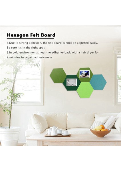 25PCS Altıgen Keçe Tahtası Altıgen Keçe Duvar Etiketi Çok Fonksiyonlu 3D Dekoratif Ana Mesaj Panosu Yeşil Serisi (Yurt Dışından) modelleri