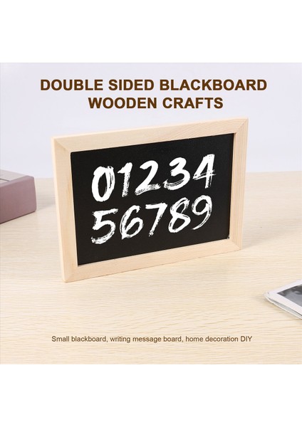 Çift Taraflı Tahta Ahşap El Sanatları Ahşap Çerçeve Küçük Tahta Yazma Mesaj Panosu Ev Dekorasyon Diy Listesi (Yurt Dışından) fırsatları