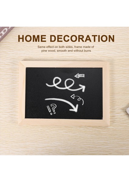 Çift Taraflı Tahta Ahşap El Sanatları Ahşap Çerçeve Küçük Tahta Yazma Mesaj Panosu Ev Dekorasyon Diy Listesi (Yurt Dışından) indirimleri