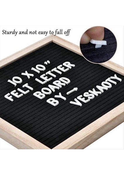 Tahtası 10X10 Inç Duvar Dekoru Keçe Taşı Meşe Ahşap Mesaj Panosu Mektuplar Keçe Mektup Tahtası Ev Dekor Beyaz (Yurt Dışından) fırsatları