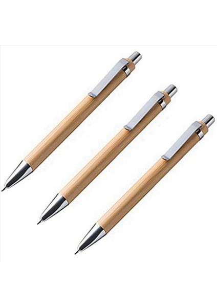 140 Pcs Ofis ve Okul Malzemeleri Sürdürülebilir Kalem Bambu Geri Çekilebilir Tükenebilir Kalem Yazma Aracı (Siyah Mürekkep) (Yurt Dışından) indirimleri