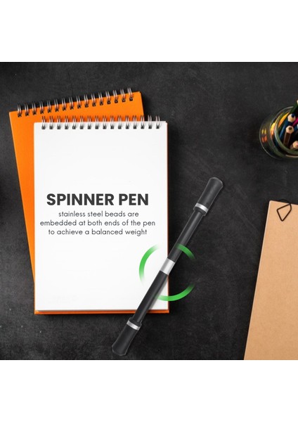 2pcs Parmak Kalemi Eğirme Mod Oyun Eğirme Kalemleri Ağırlıklı Top Parmak Döner Kalem (Siyah) ile Uçan Kalem (Yurt Dışından) fırsatları