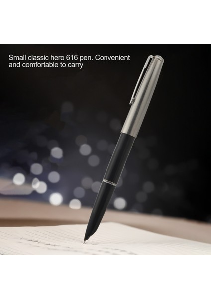 Kahraman 616 Çeşme Kalem Kapşonlu Altın Nib Siyah Namlu Küçük Vintage (Yurt Dışından) fiyatları