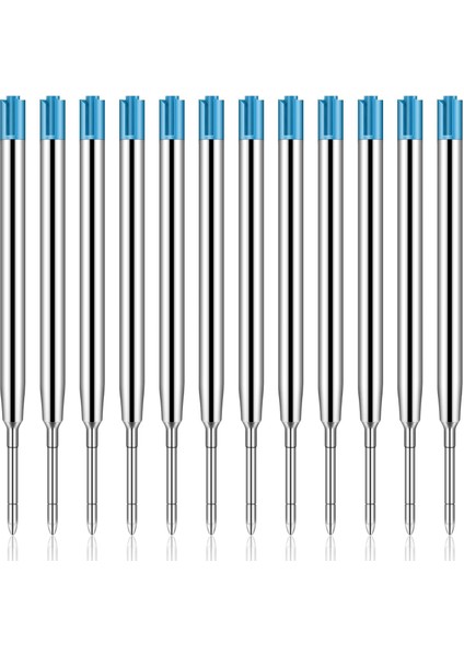 50PCS Değiştirilebilir Tazminat Kalemi Yatırlar Metal Doldurma Pürüzsüz Yazma Kalemi Yatırma 1 0 mm Yedek Jel Mürekkep Doldurma (Yurt Dışından)