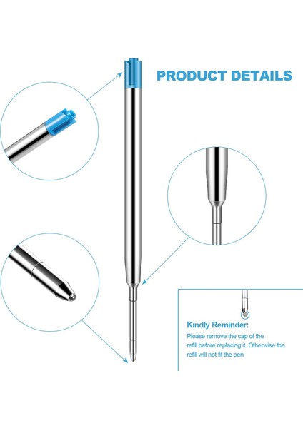 50PCS Değiştirilebilir Tazminat Kalemi Yatırlar Metal Doldurma Pürüzsüz Yazma Kalemi Yatırma 1 0 mm Yedek Jel Mürekkep Doldurma (Yurt Dışından) fırsatları
