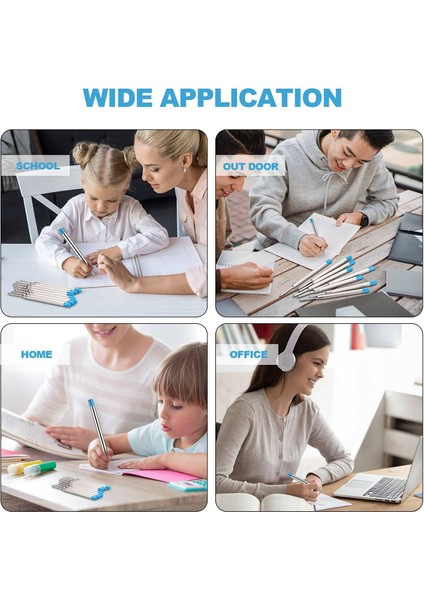 50PCS Değiştirilebilir Tazminat Kalemi Yatırlar Metal Doldurma Pürüzsüz Yazma Kalemi Yatırma 1 0 mm Yedek Jel Mürekkep Doldurma (Yurt Dışından) indirimleri