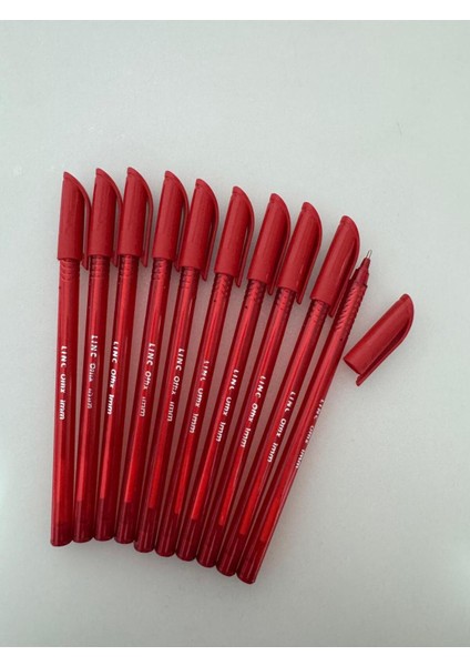 Silka Lınc Tükenmez Kalem 1 mm Kırmızı (10 Adet)