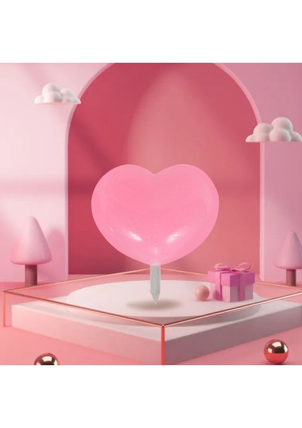 Kalp Şekli 50PCS Plastik Li Tahtası Güvenlik Renkli Itme Pimleri Thumbtack Ofis Okul Aksesuarları Malzemeleri Pembe (Yurt Dışından) fiyatları