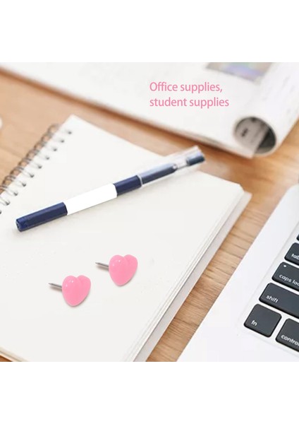 Kalp Şekli 50PCS Plastik Li Tahtası Güvenlik Renkli Itme Pimleri Thumbtack Ofis Okul Aksesuarları Malzemeleri Pembe (Yurt Dışından) fırsatları