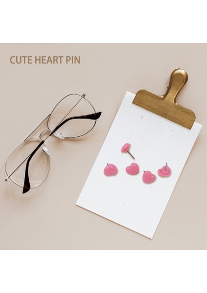 Kalp Şekli 50PCS Plastik Li Tahtası Güvenlik Renkli Itme Pimleri Thumbtack Ofis Okul Aksesuarları Malzemeleri Pembe (Yurt Dışından) indirimleri