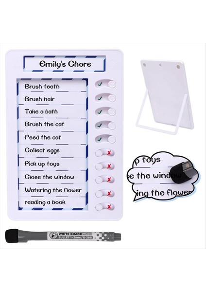 Çocuklar Için Silinebilir Kore Grafiği Liste Tahtası Yapmak Için Yeniden Kullanılabilir Işlerimi Manyetik Kuru Silme Kontrol Listesi Tahtası (Yurt Dışından) fiyatları