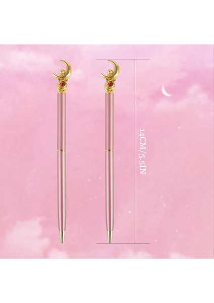 2 Adet Ay Kalem - Anime Kızlar Gül Altın Kalemleri Okula Geri Döndü Siyah Jel Kalem Kırtasiye Seti 0 5 mm (Yurt Dışından) fırsatları