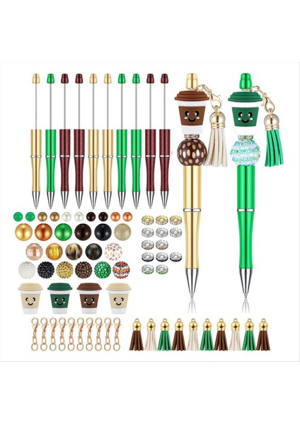 12 Adet Boncuk Kalemler Dökme Boncuk Kalemleri Dıy Yapımı Kit Çok Molor Beyaz Kalemleri Çocuklar Için Siyah Mürekkep Öğrencileri Ofis Okulu (Yurt Dışından)