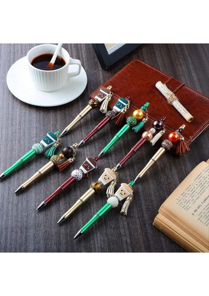 12 Adet Boncuk Kalemler Dökme Boncuk Kalemleri Dıy Yapımı Kit Çok Molor Beyaz Kalemleri Çocuklar Için Siyah Mürekkep Öğrencileri Ofis Okulu (Yurt Dışından) indirimleri