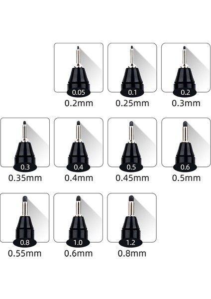 Sıpa 8pcs Siyah Ince Liner Kalemler Mini Liner Fineliner Çizim Kalemleri Sanatçı Illüstrasyon Teknik Çizim Ofis Belgeleri (Yurt Dışından) indirimleri