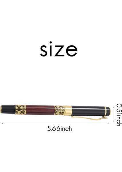 2x Çin Klasik Çeşme Kalemi Altın Metal Ahşap Imza Kalem Ofis Iş Imzası Okulu Öğrenci Si (Yurt Dışından) modelleri