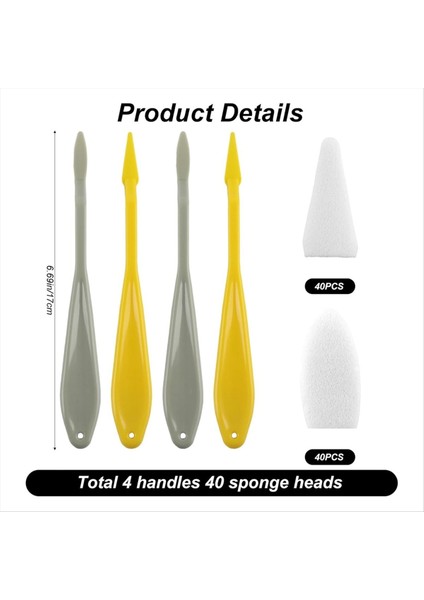 Kağıt Sanat Harmanlama Kütükleri Çizim Aletleri 80 Adet Sanat Karıştırıcıları Kütükler Skeç Sünger Silecek Kafaları Eskiz Düzeltici (Yurt Dışından) fiyatları