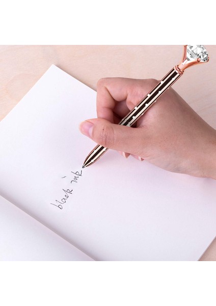 5 Adet Büyük Kristal Elmas Tükenmez Kalem Metal Tükenmez Kalem Ofis Malzemeleri 5 Tükenmez Kalem Doldurma 1 Siyah Kadife Çanta Siyah Mürekkep (Yurt Dışından) fırsatları