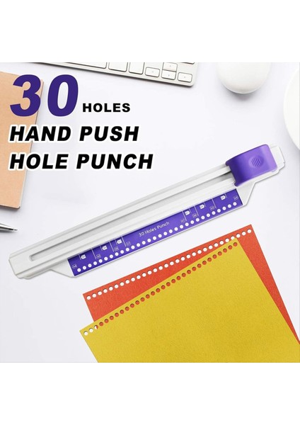 El Itme Bağlayıcı 30 Delikli Bağlayıcı Makinesi Bağlayıcı A4 A6 A7 B5-B7 Scrapbook Için Ana Masaüstü Binder Puncher (Yurt Dışından) modelleri