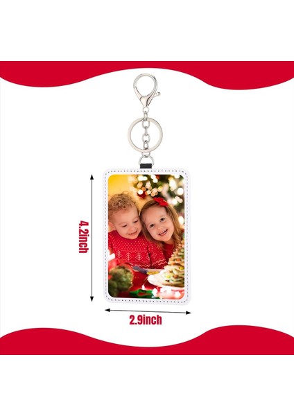 12 Pcs Sublimasyon Iş Kartı Tutucu Taşınabilir Taşıma Kartı Tutucu Deri Süblimasyon Rozet Sahipleri Yazdırılabilir (Yurt Dışından) fiyatları