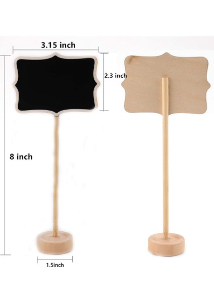 Şövale Standı ile 20 Pcs Mini Kara Tahta Işareti Parti Büfesi Için Yiyecek Etiketleri Mesaj Panosu Işaretleri Için Karayolu Düğünler (Yurt Dışından) fiyatları