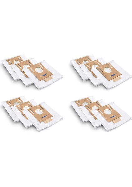 Ecovacs Deebot 2.5l Auto-Boş Istasyon Için 12X Tek Kullanımlık Toz Torbası, T8 Aıvı ve T8 ile Çalışır (Yurt Dışından)