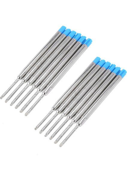 12X Tükenmiş Kalem Yatmak 10 cm Mavi Büyük Doldurma Doldurma (Yurt Dışından)