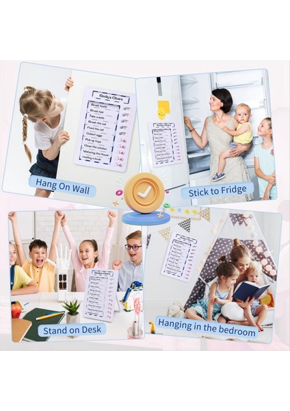 Çocuklar Için Silinebilir Kore Grafiği Liste Tahtası Yapmak Için Yeniden Kullanılabilir Işlerimi Manyetik Kuru Silme Kontrol Listesi Tahtası (Yurt Dışından) indirimleri