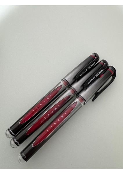 Roller Kalem Gel Impact 1.0 Imza Kalemi Kırmızı (3 Adet)