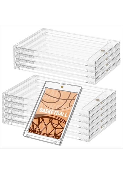 10 Pcs 130 Pt Akrilik Magneticcard Tutucular 4 33X2 87 Inç Kart Tutucu Spor Beyzbol Depolama Görüntüleme (Yurt Dışından)