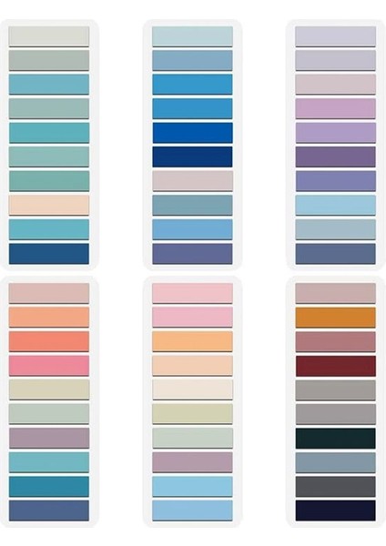 1200PCS Sayfa Işaretleyicileri Morandi Yapışkan Not Sekmeleri Renkli Yazılabilir ve Yeniden Konumlandırılabilir Kitap Bayrakları Sekmeleri Şerit Dizin Sekmeleri (Yurt Dışından)