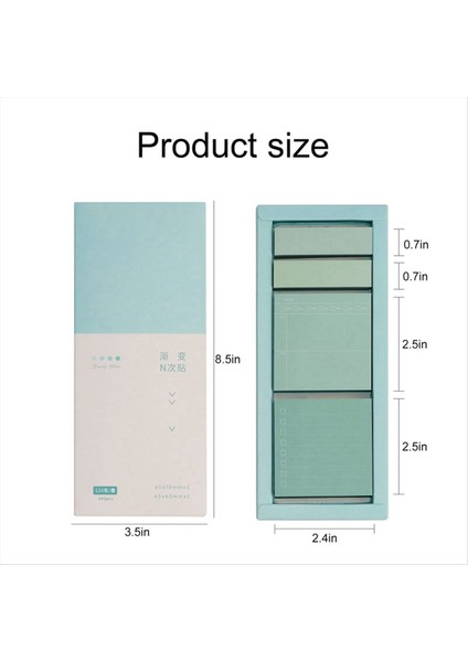 Taşınabilir Boş Yapışkan Notlar Planlayıcı Dergi Takvim 480 Çelik Mavi Için Kendinden Yapış Dizin Sekmeleri Organizatör (Yurt Dışından) fiyatları