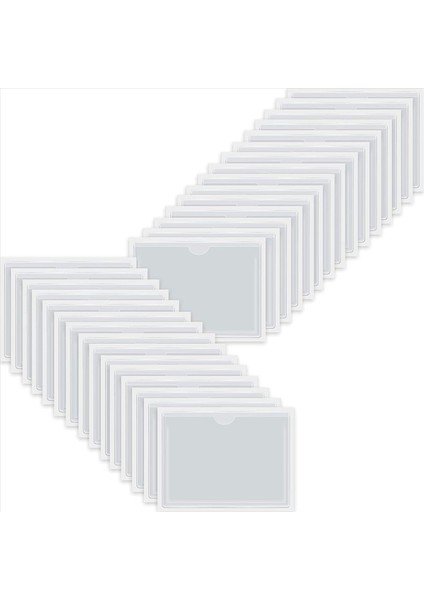 60 Adet Yükleme Için Üst Açık Olan Kendi Yapışkanlı Kartvizit Cepleri Kartları Düzenlemek ve Korumak Için Kart Sahibi (Yurt Dışından) fiyatları