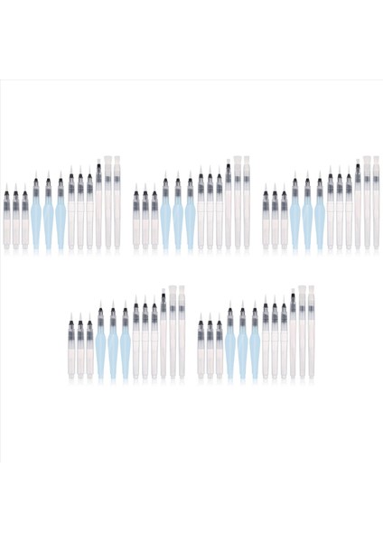 Suluboya Fırça Kalemleri Seti 60 Paket Su Fırçası Kalemleri Doldurulabilir Su Boya Fırçaları Mürekkep ve Su Fırçası Kalemleri Sanat Malzemeleri (Yurt Dışından)