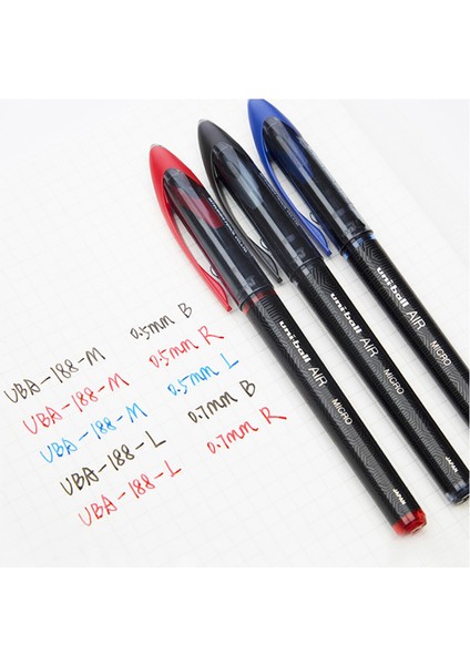 Roller Kalem Aır 0.5 mm UBA-188-M (3 Adet) modelleri