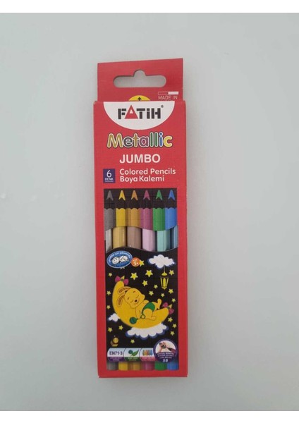 Kuru Boya Tam Boy Jumbo Metalik 6 Lı (1 Adet)