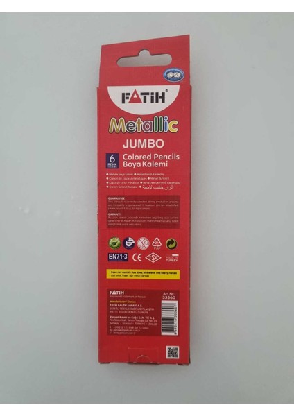 Kuru Boya Tam Boy Jumbo Metalik 6 Lı (1 Adet) fiyatları