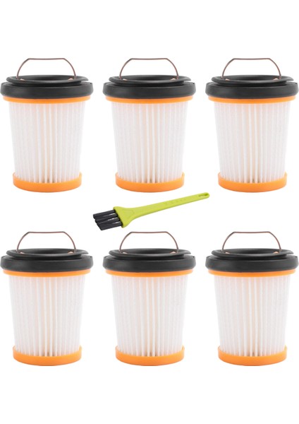 6 Paket Kumaş Vakum Filtresi Köpekbalığı WV201 WV200 WV205 WV220 Wandvac Handheld Vakum (Yurt Dışından)