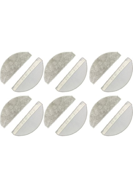 12PCS Mijia 3c Geliştirilmiş E10/C103/B112/E12 Vakum Yıkanabilir Mop Kumaş Yedek Yedek Parçalar (Yurt Dışından)