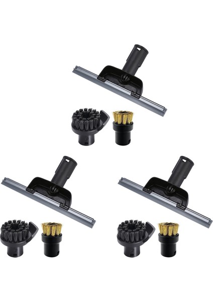 Karcher Için 3x Sc2 Sc3 Sc4 Sc5 CTK10 CTK20 Pencere Nozumu Kazık Yuvarlak Fırça Buhar Temizleyici Aynaları (Yurt Dışından)