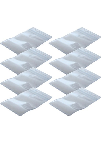 400 Pcs Temiz Plastik Dikey Adı Etiket Rozeti Kimlik Kartı Tutucular (Yurt Dışından)