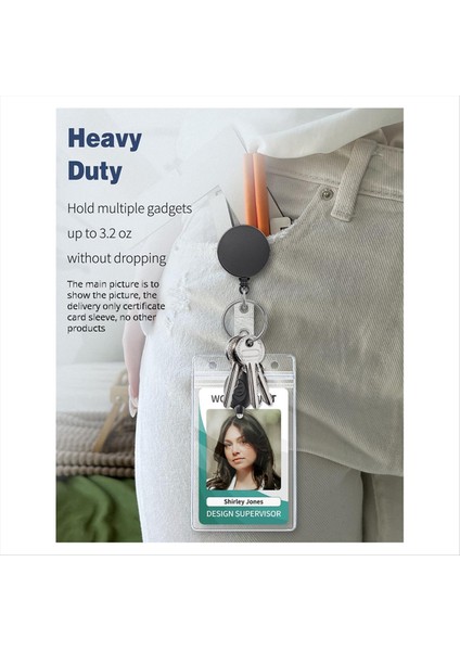 3 Paket Geri Çekilebilir Rozet Makarası Döner Timsah Klipsli Ağır Hizmet Tipi Geri Çekilebilir Anahtarlık Paslanmaz Çelik Yay Bobini (Yurt Dışından) fiyatları