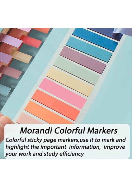 2400PCS Sayfa Işaretleyicileri Morandi Yapışkan Not Sekmeleri Renkli Yazılabilir ve Yeniden Konumlandırılabilir Kitap Bayrakları Sekmeleri Şerit Dizin Sekmeleri (Yurt Dışından) modelleri